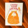 Bromstad Printing Co. Chase Your Dreams Risograph Greeting Card (1 pc)