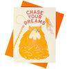 Bromstad Printing Co. Chase Your Dreams Risograph Greeting Card (1 pc)