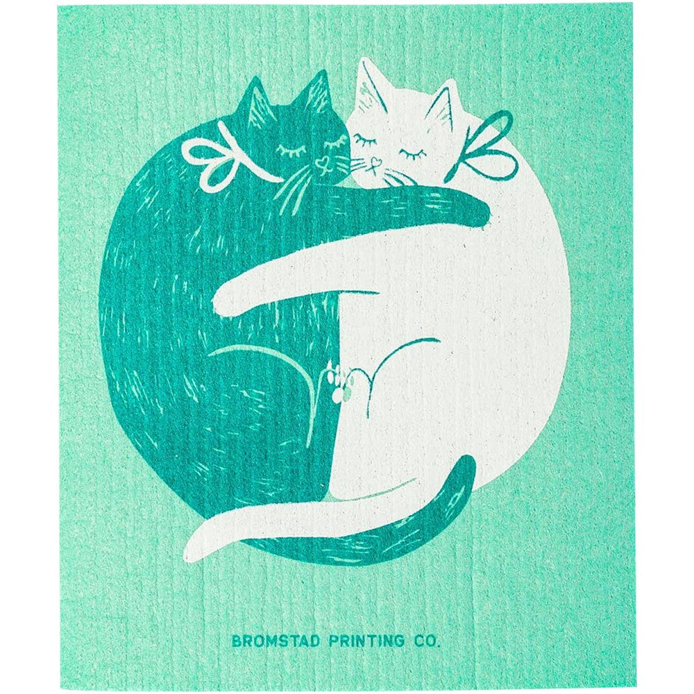 Bromstad Printing Co. Cuddle Cats Swedish Dishcloth (1 pc)