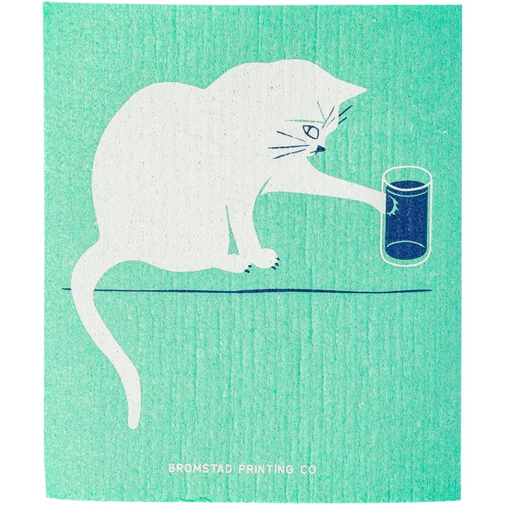 Bromstad Printing Co. Water Glass Swedish Dishcloth (1 pc)