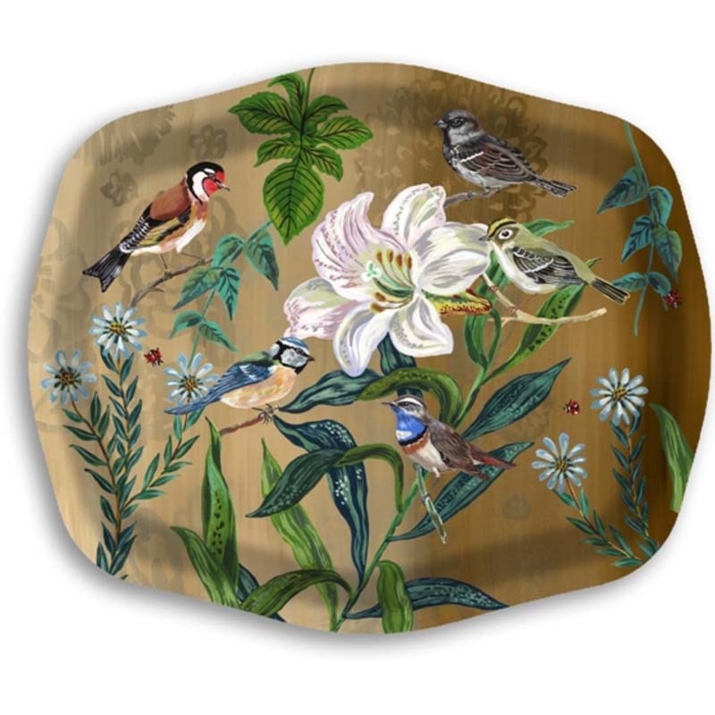 Avenida Home Birds Brown Party Tray (1 pc)