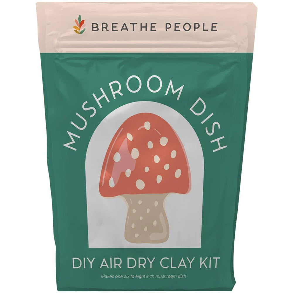 Breathe People DIY Air Dry Clay Kit – Make Your Own Mushroom Dish (1 kit)