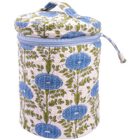Inner Child Blue Araminta Round Upright Makeup Bag (1 pc)