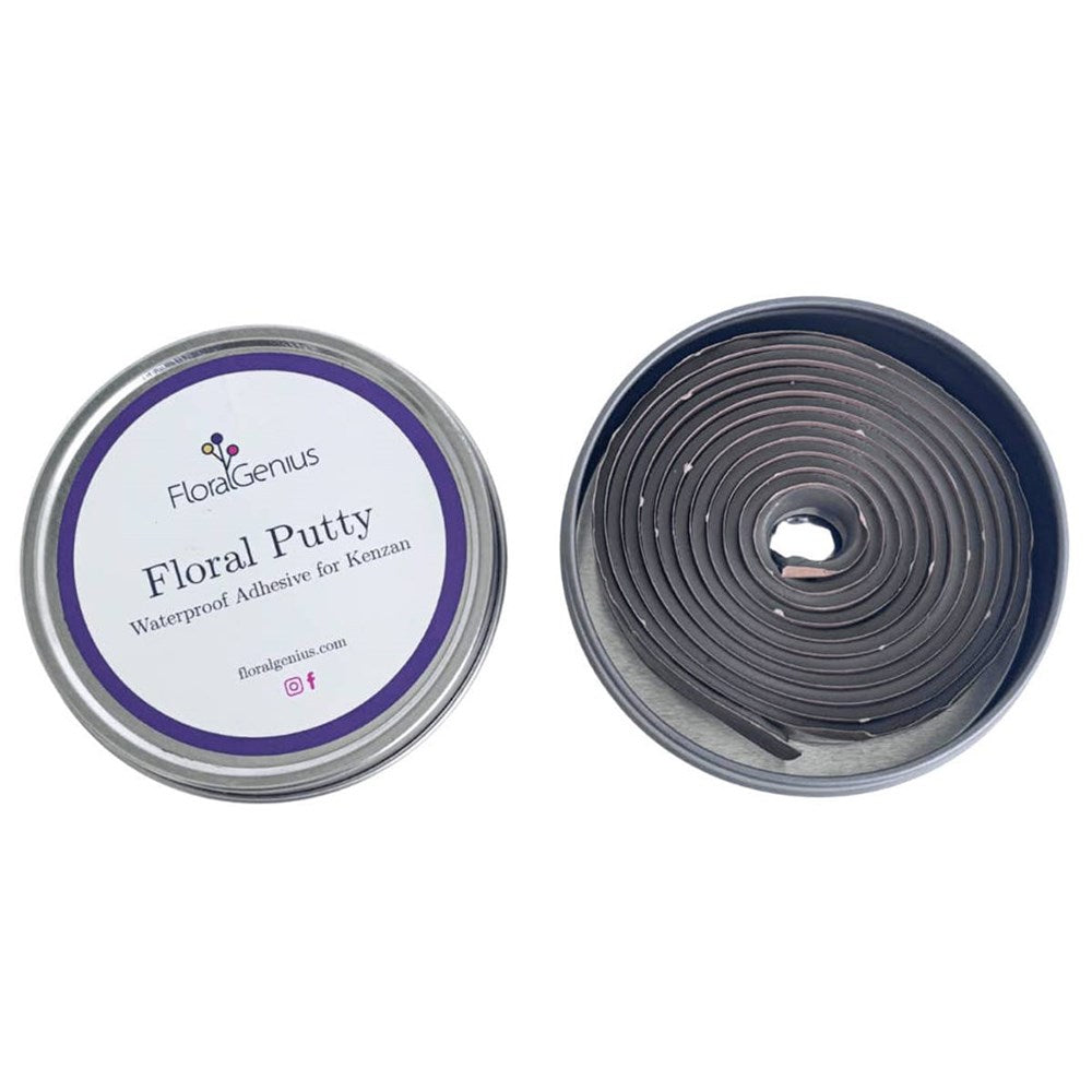 Floral Genius Waterproof Floral Putty (5 ft) - product shown next to packaging. 