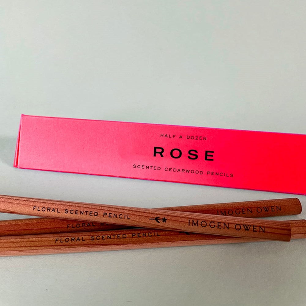 Imogen Owen Scented Pencil Set - Rose (6 pcs)