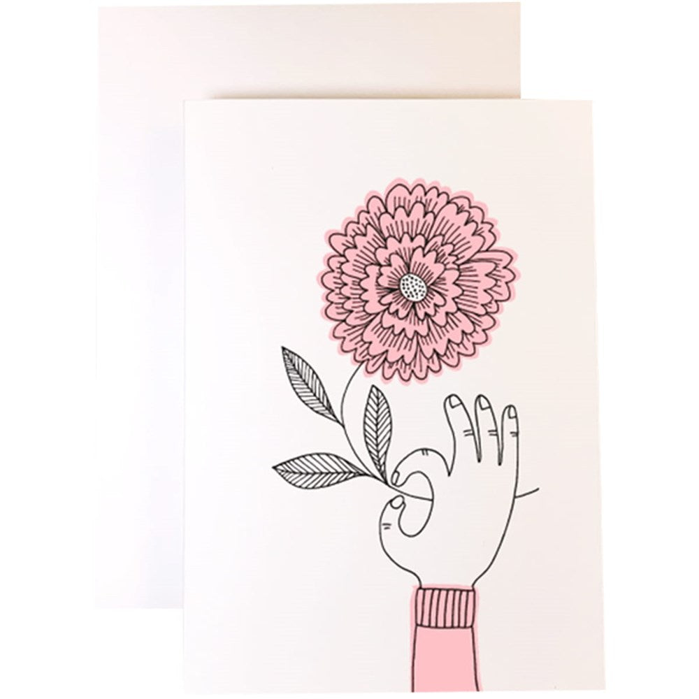 Imogen Owen Hand with Flower Card (1 pc)