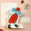 Imogen Owen Mouse Post Card - You Are Brilliant (1 pc) showing "You are Brilliant" secret message
