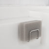Kamenoko Tawashi Sponge - Grey (1 pc) - product shown in sponge holder (not included).