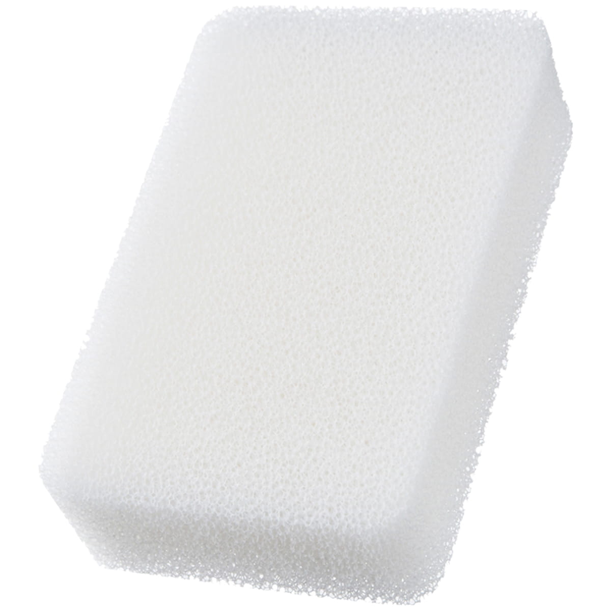 Kamenoko Tawashi Sponge - White (1 pc) - product shown out of packaging. 