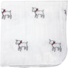 Fluffy Gauze Hand Towel - White Goat