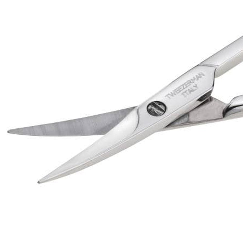 Tweezerman Cuticle Nail Scissors (1 pc) - top of product shown up close.