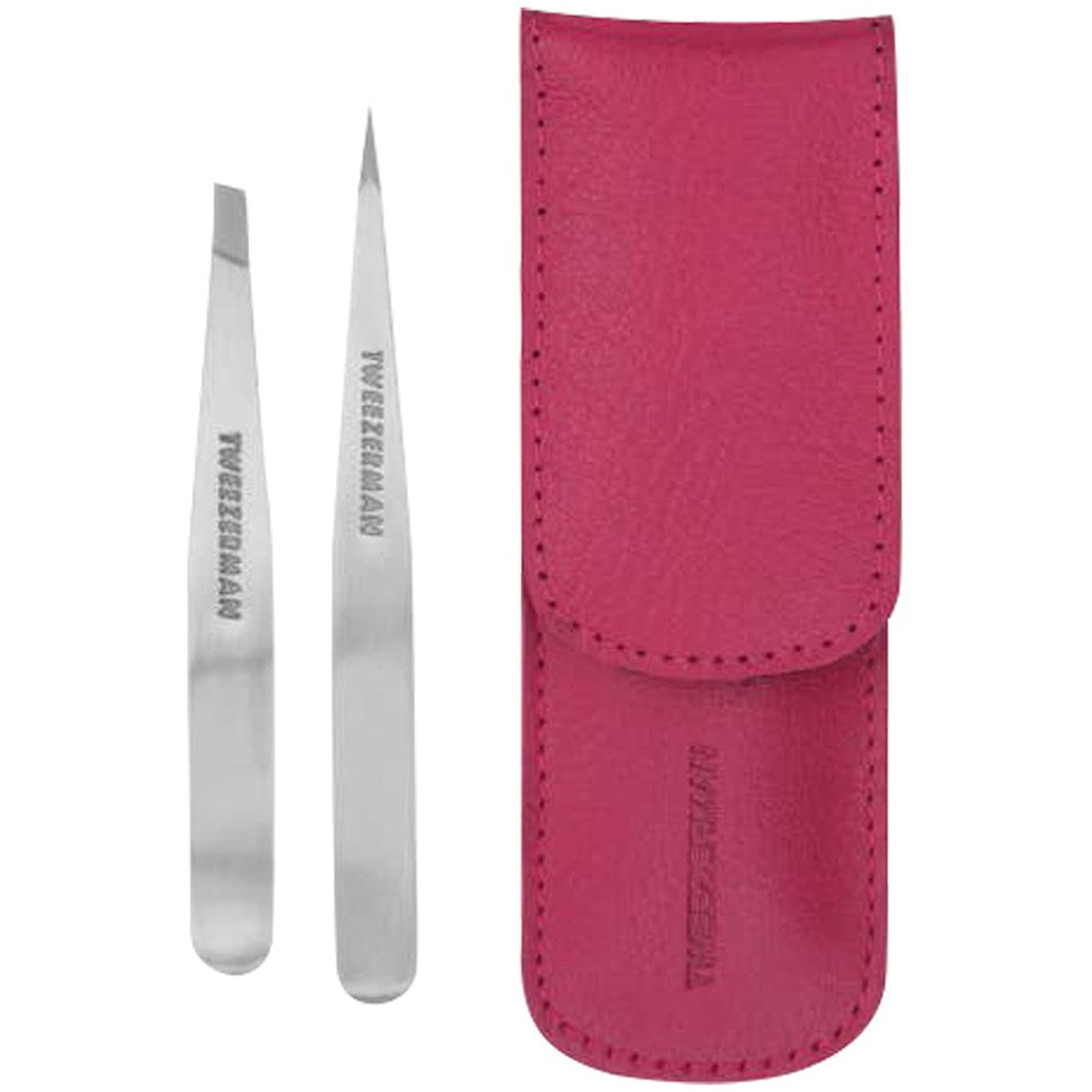 Tweezerman Petite Tweezer Set - Pink (3 pcs)