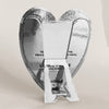 The Little Press Faux Tin Heart Frame - Silver (1 pc) - back of product shown. 