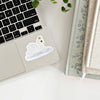 Emily Lex Studio Swan Sticker (1 pc) - product shown on laptop. 
