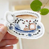 Emily Lex Studio Blue Teacup Sticker (1 pc)