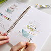 Emily Lex Studio Spring Watercolor Workbook (1 pc) - product shown being painted. 