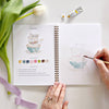 Emily Lex Studio Spring Watercolor Workbook (1 pc) - product shown being painted on. 
