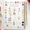 Emily Lex Studio Fairytale Watercolor Workbook (1 pc) - product shown from back. 