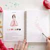 Emily Lex Studio Fairytale Watercolor Workbook (1 pc) - product shown being painted in. 