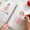 Emily Lex Studio Fairytale Watercolor Workbook (1 pc) - product shown being painted in. 