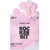 A bag of Sockerbit Foamy Strawberry Dream Swedish Candy (2.82 oz) with several foamy strawberry dream swedich candies bursting from the top