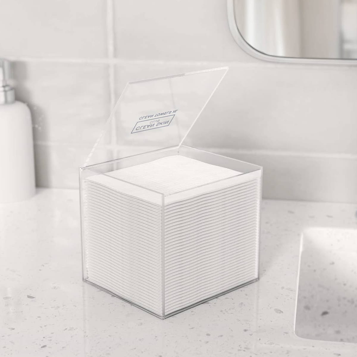Clean Skin Club The Clear Box (1 pc) - product shown on counter. 