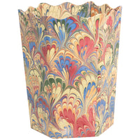 Inner Child Hand Marbled Scalloped Bin - Multicolor (1 pc)