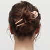 Machete French Hair Pin - Taupe Shell (1 pc) - product shown in hair.