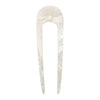 Machete Mini French Hair Pin - White Shell (1 pc) 