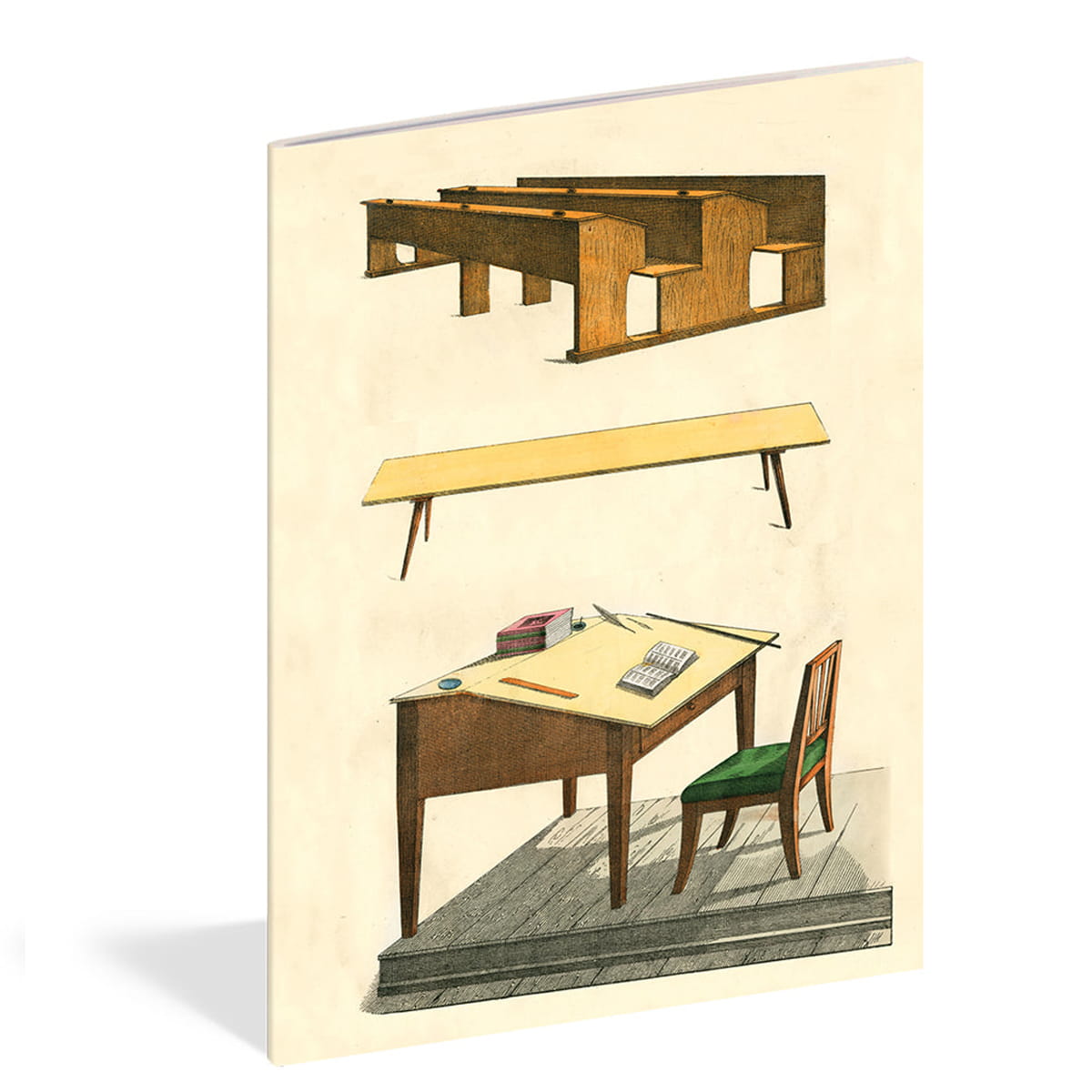 John Derian Paper Goods Object Lessons Notebook Set (3 pcs) - product shown on white background. 