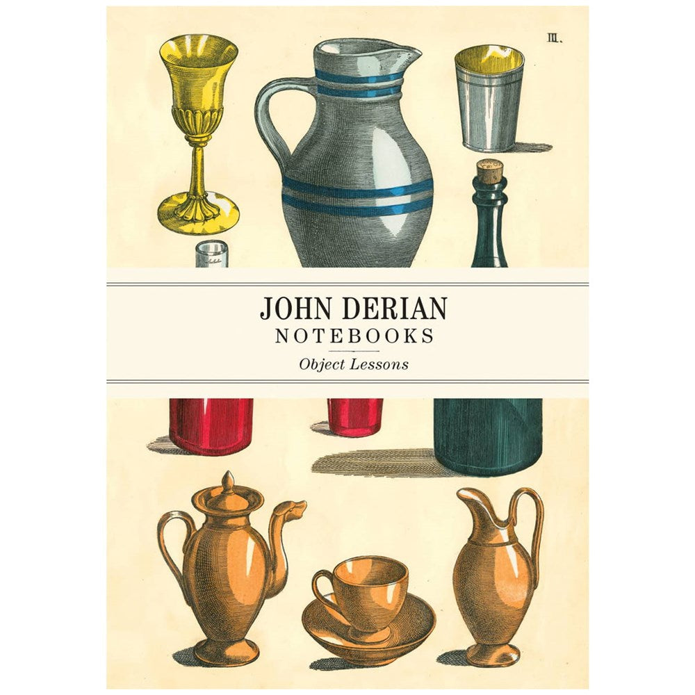 John Derian Paper Goods Object Lessons Notebook Set (3 pcs)