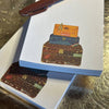 Carpe Diem Papers Vintage Trunks Le Petit Notepad (1 pc) - product shown stacked with pen. 