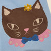 Centinelle Chat Au Chocolat Knit Tote Bag (1 pc) - product shown zoomed in. 
