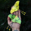 Moth & Myth African Moon Moth Luna Moth Set (4 pcs) - product shown being held. 