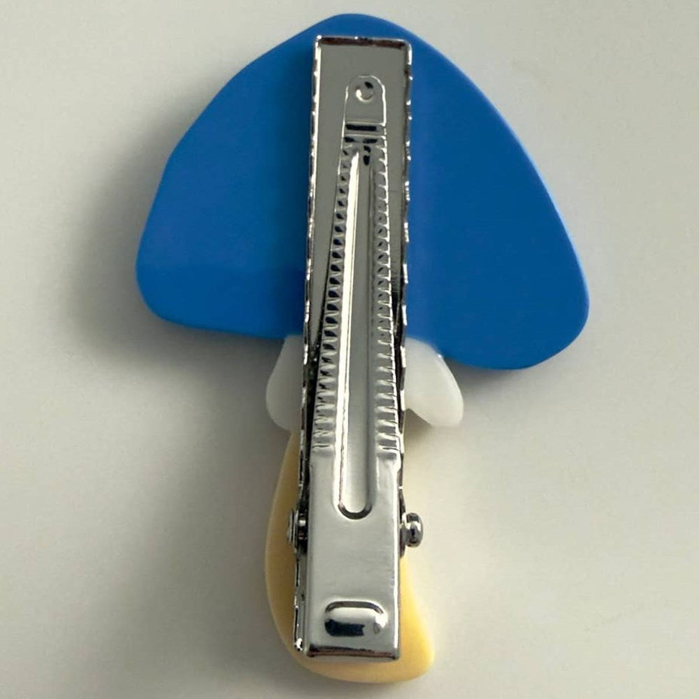 Centinelle Mushroom Floral Hair Clip (1 pc) - product shown from back. 