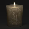 Diptyque 34 Boulevard Saint Germain Medium Candle (300 g) - product shown lit. 