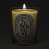 Diptyque Tubereuse (Tuberose) Classic Candle (190 g) - product shown lit. 