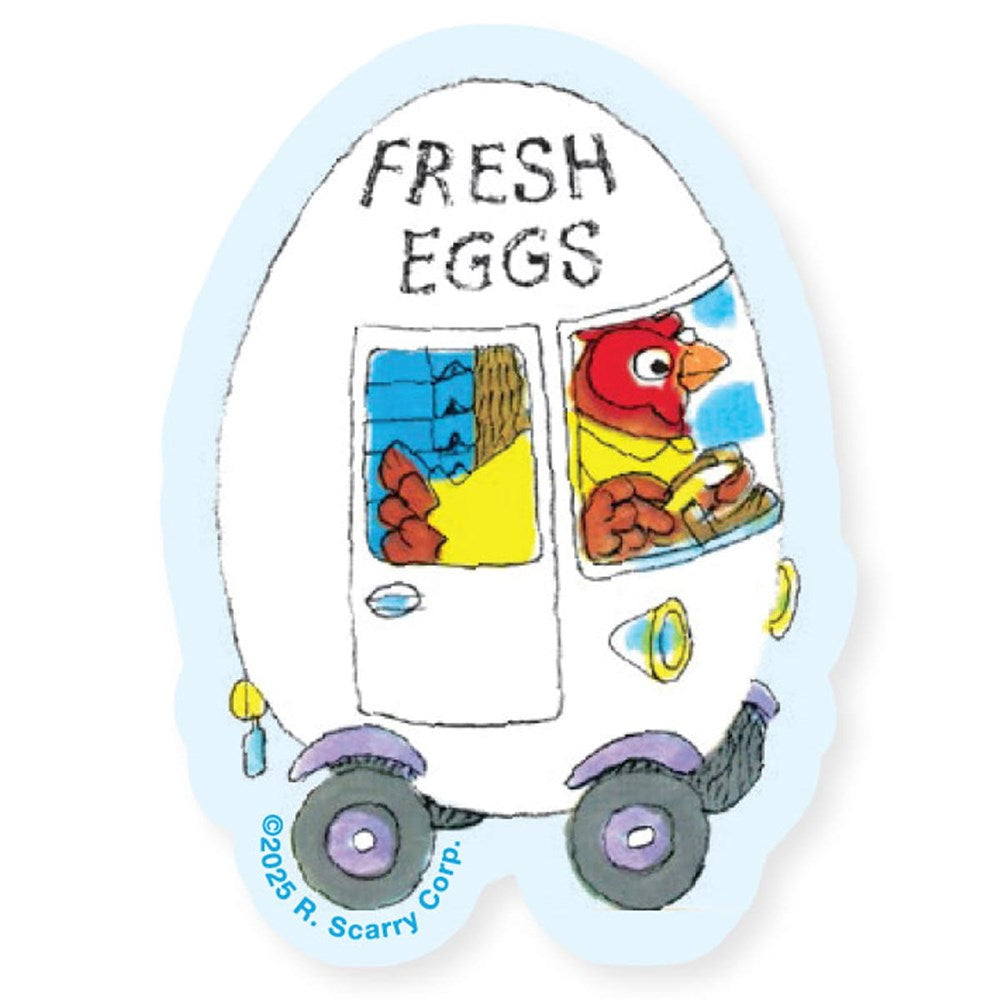 Three Potato Four 3P4 X Richard Scarry Sticker - Egg Car (1 pc)