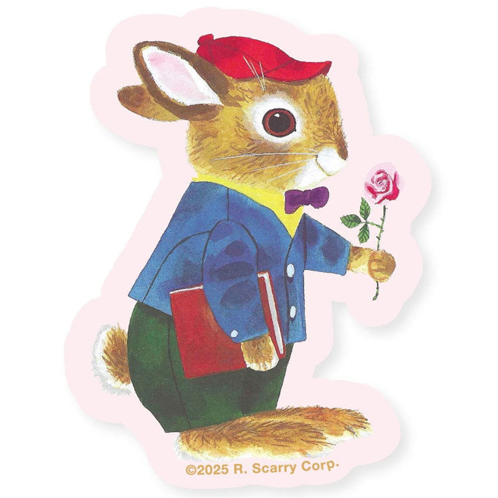 Three Potato Four 3P4 X Richard Scarry Sticker - School Bunny Rose (1 pc)
