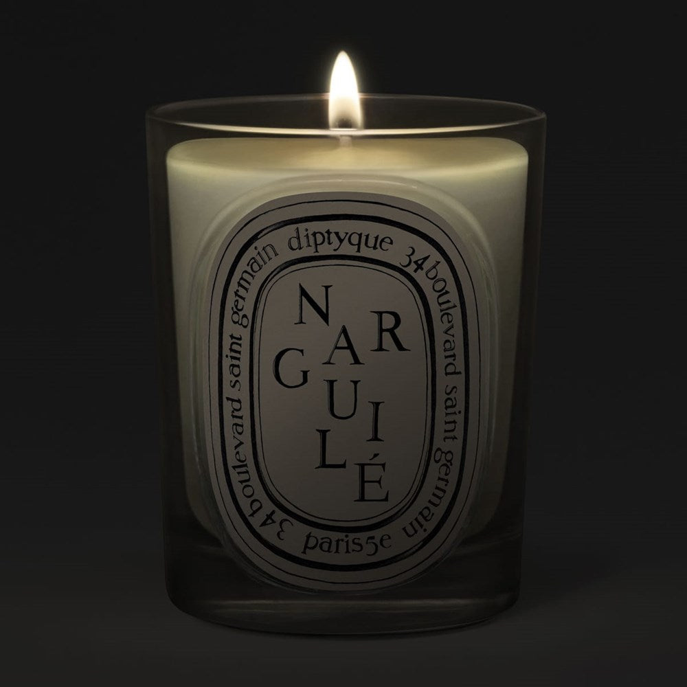 Diptyque Narguile Classic Candle (190 g) - product shown lit. 