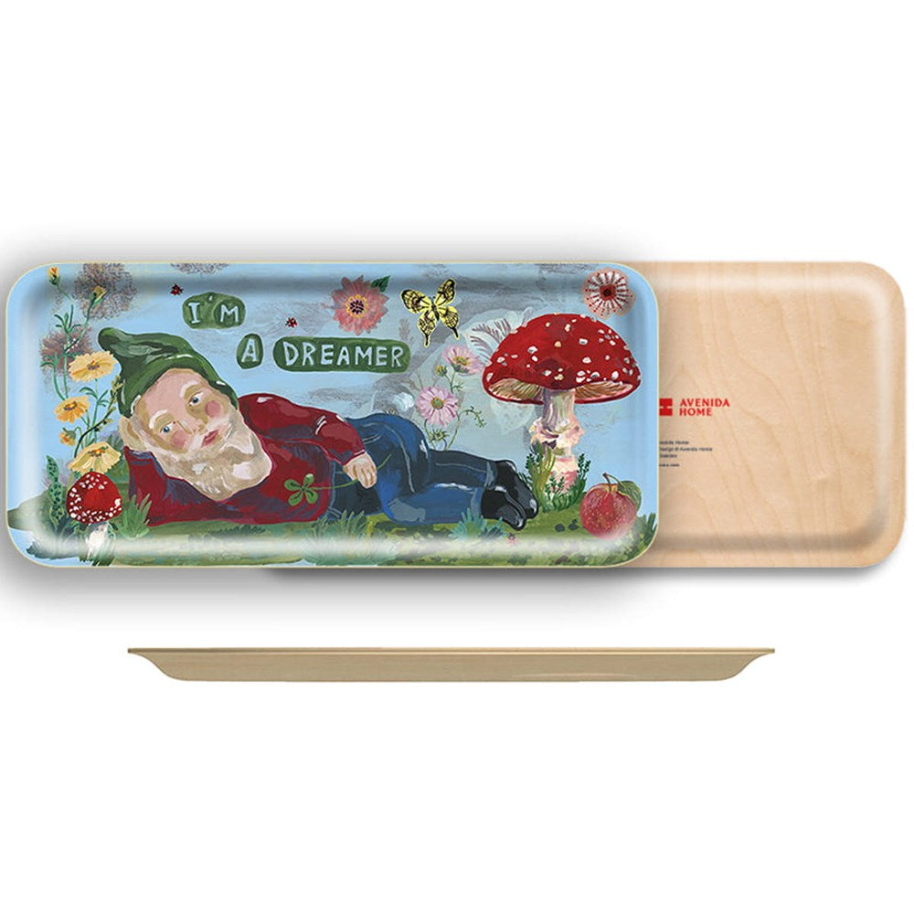 Avenida Home I am a Dreamer Narrow Tray (1 pc) - product shown at different angles. 