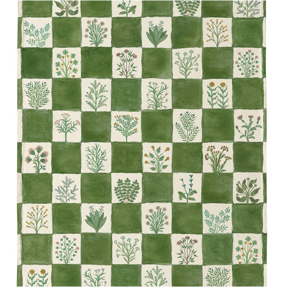 Roomytown Inc Tea Towel - 15th Century Illustrated Herbs (1 pc) - product shown on white background. 