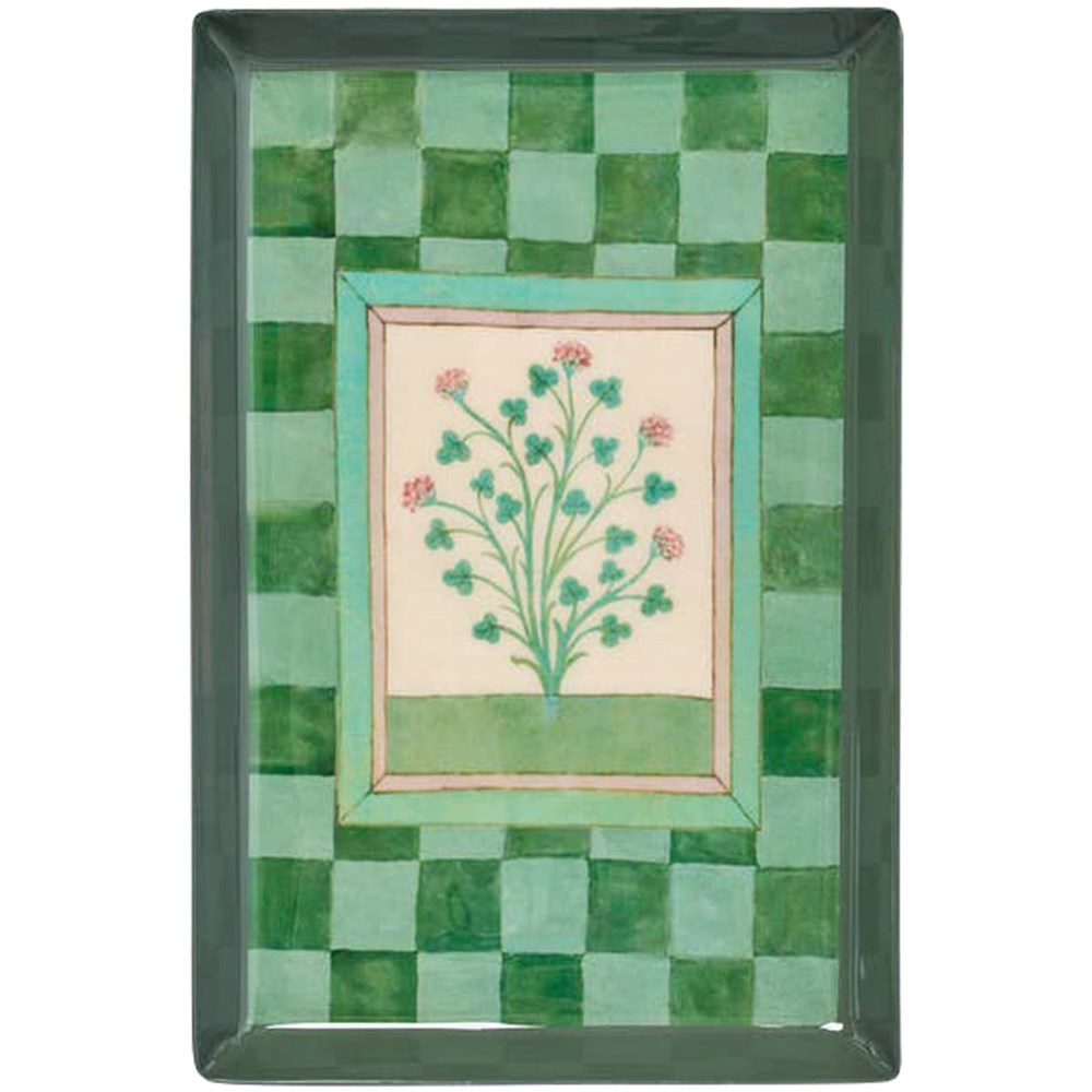 Roomytown Inc Rectangular Enamel Tray - Herbs (1 pc)