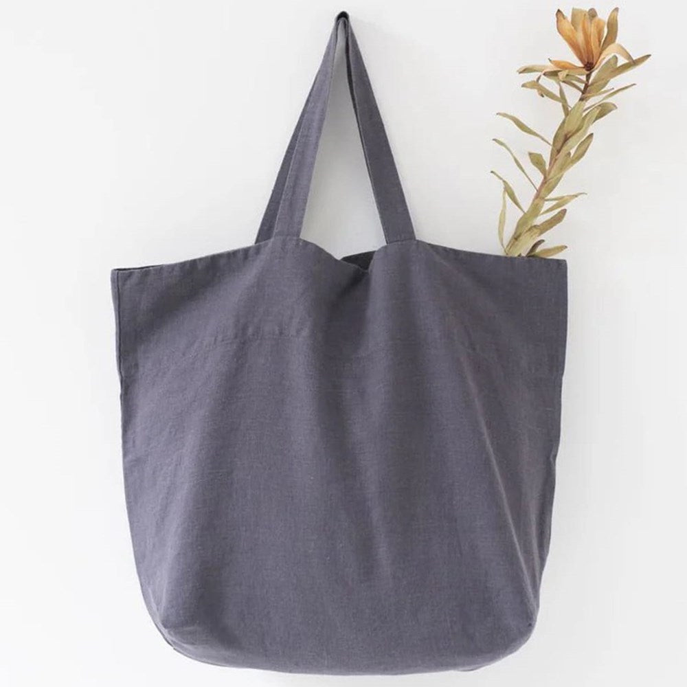Linen Tales Linen Big Bag - Dark Grey (1 pc)