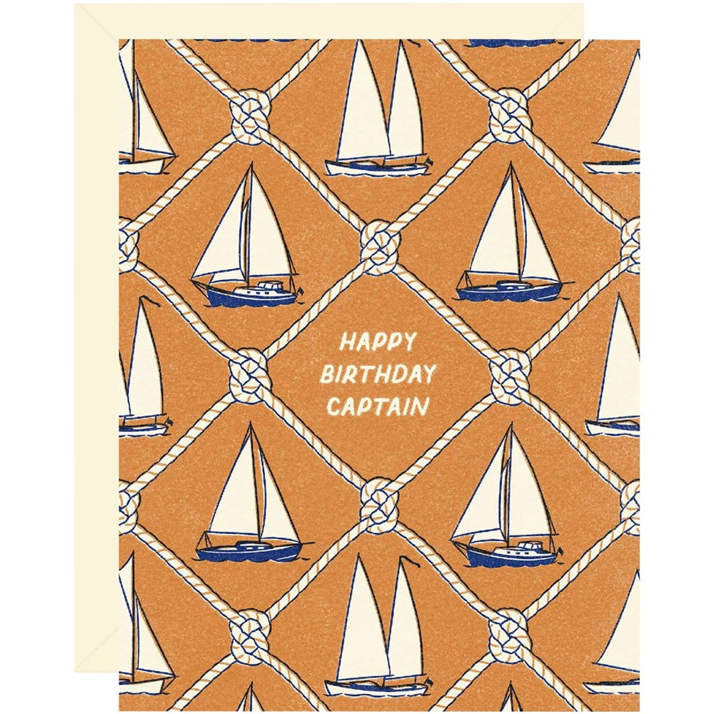 Wallflower Paper & Party Happy Birthday Captain Card (1 pc)