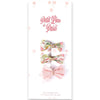 Barrette Set - Liberty Betsy Marshmallow & Double Pink Gauze