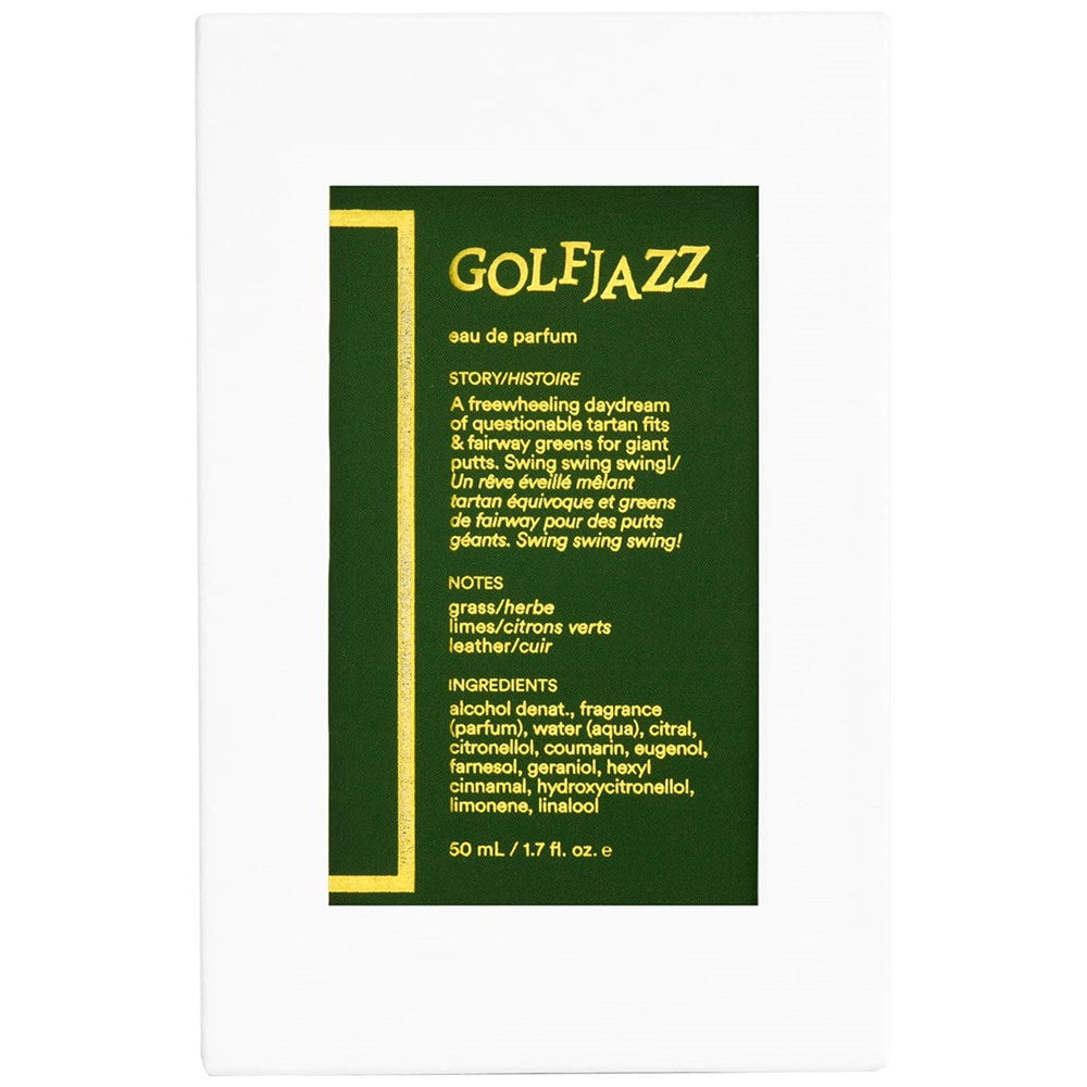 D.S. & Durga Golfjazz Eau de Parfum (50 ml) - product shown in back of packaging. 