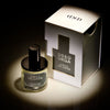 D.S. & Durga Grey Blazer Eau de Parfum (50 ml) - product and packaging shown on counter with spotlight.