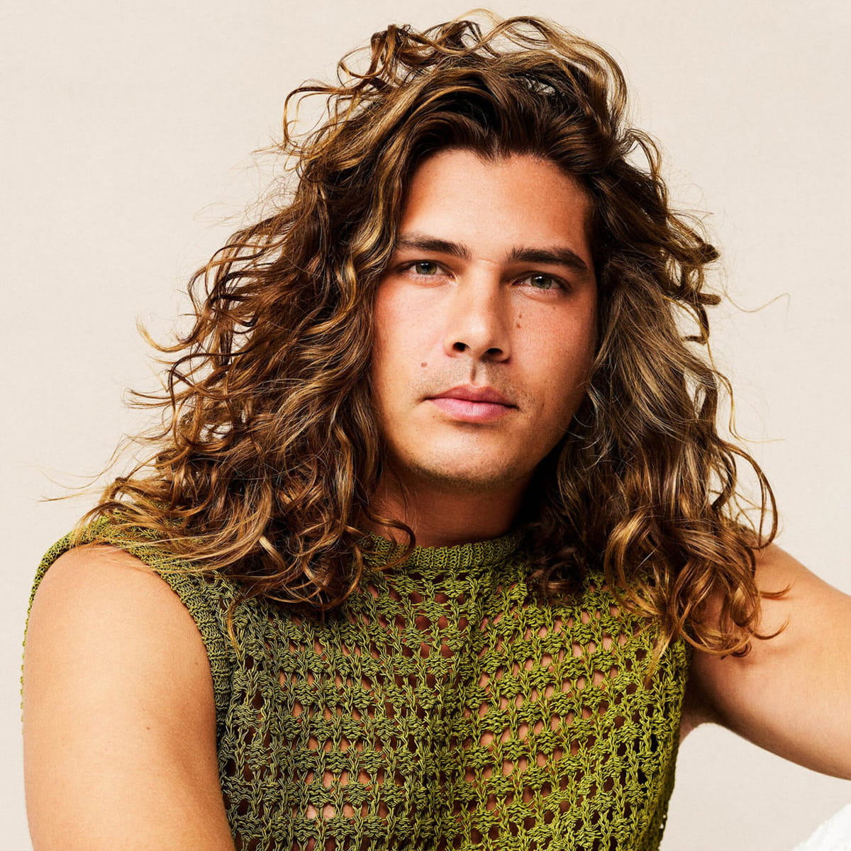 Innersense Organic Beauty Air Dry Styling Cream - model shown. 