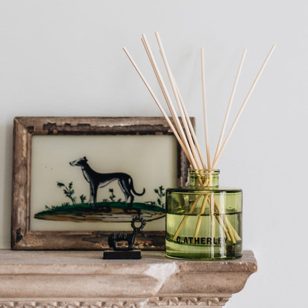 C.Atherley Geranium No.1 Diffuser (120 ml) - product shown on a shelf. 